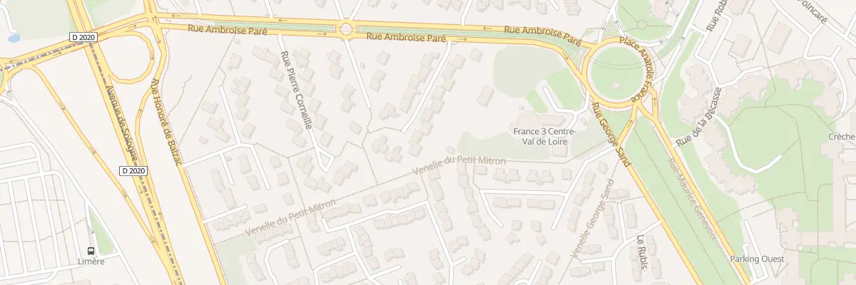 Plan du 15 Rue Pierre de Ronsard à Orléans