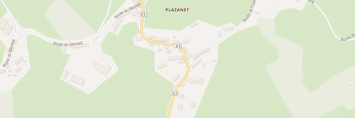 Plan du 5350 Plazanet à Faux-la-Montagne