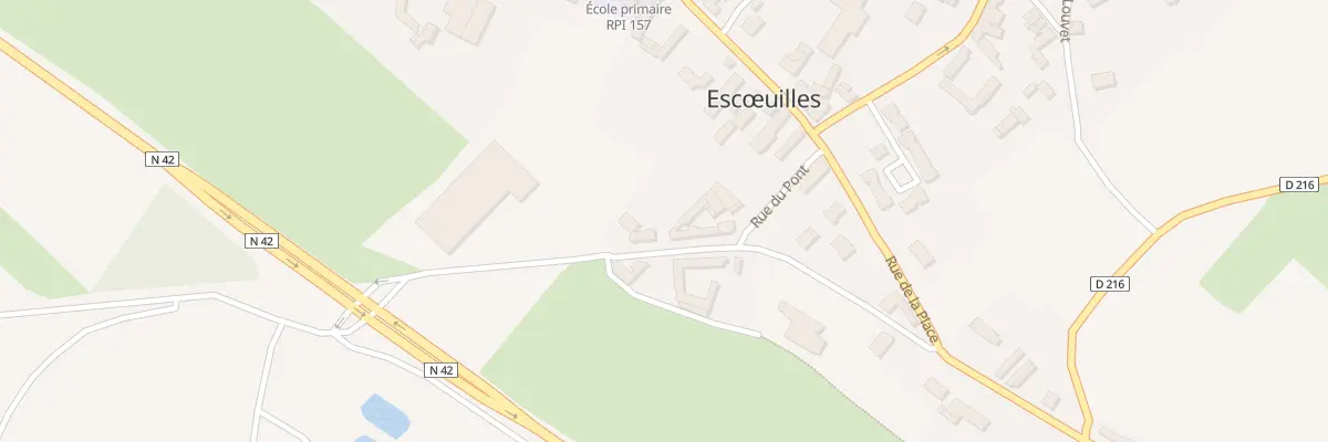 Plan du 38 Rte Nationale à Escœuilles