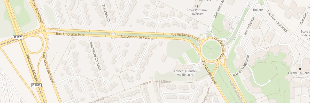 Plan du 3 Rue Pierre de Ronsard à Orléans