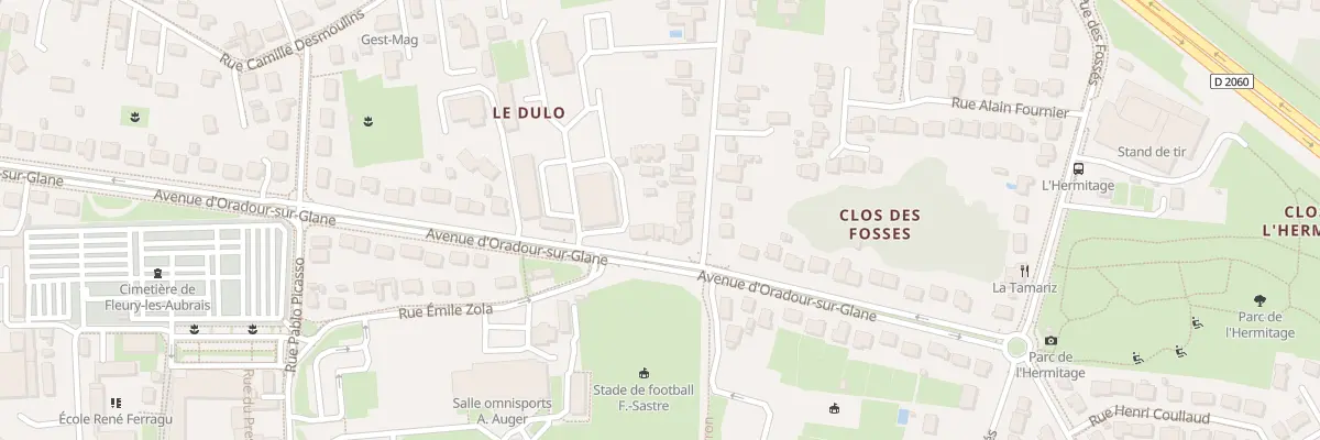 Plan du 26 Av d’Oradour-Sur-Glane à Fleury-les-Aubrais