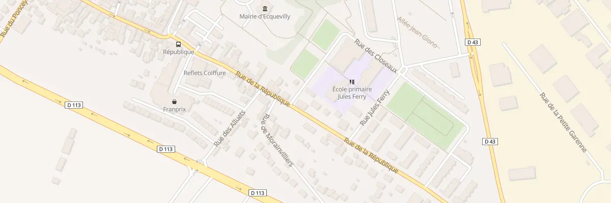 Plan du 16 Rue de la République à Ecquevilly