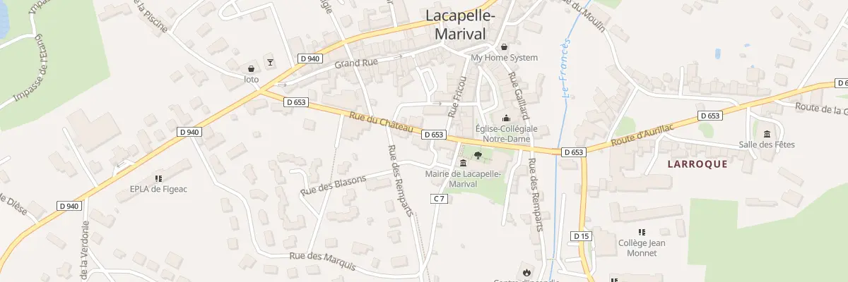 Plan du 196 Rue du Château à Lacapelle-Marival