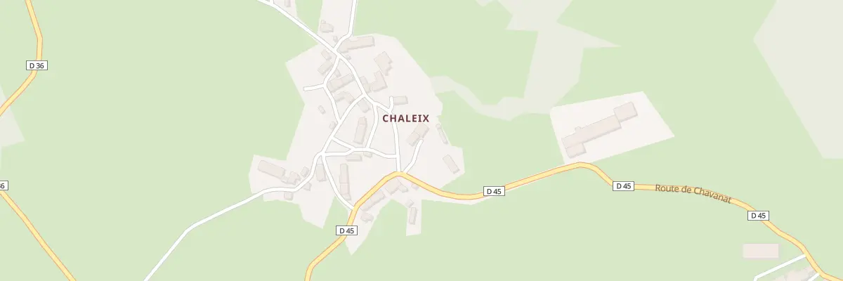 Plan du 13 Chaleix à Vidaillat
