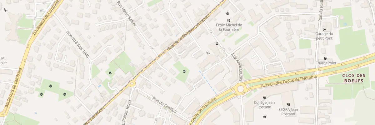 Plan du 64 Rue La Barriere Saint Marc à Orléans