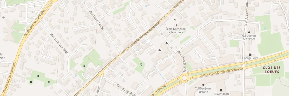 Plan du 70B Rue La Barriere St Marc à Orléans