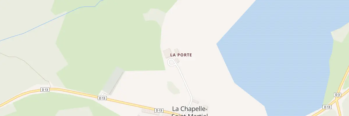 Plan du 5014 Le Bourg à La Chapelle-Saint-Martial