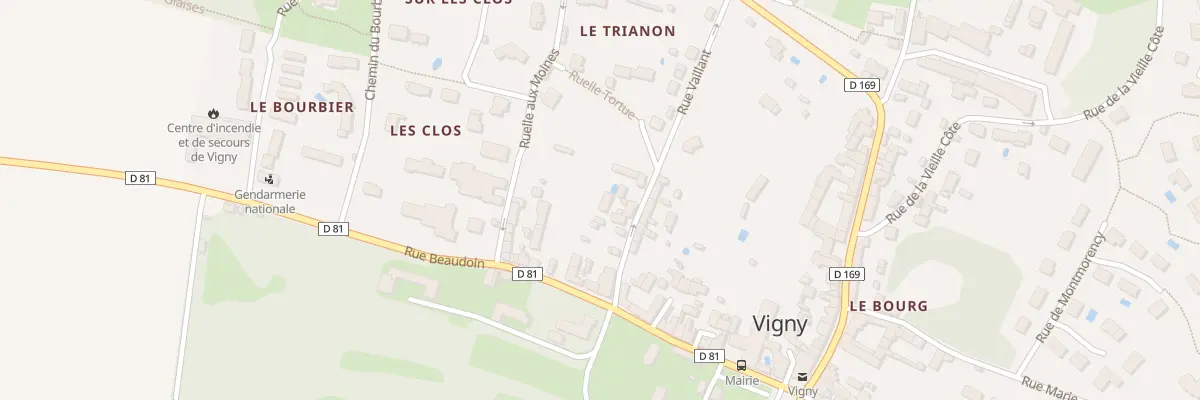 Plan du 5 Rue Vaillant à Vigny