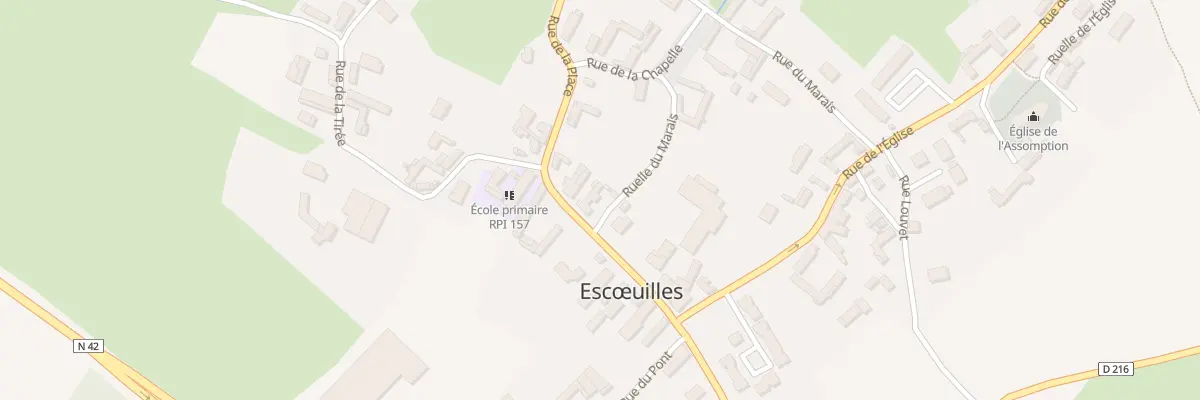 Plan du 16 Rue de la Place à Escœuilles