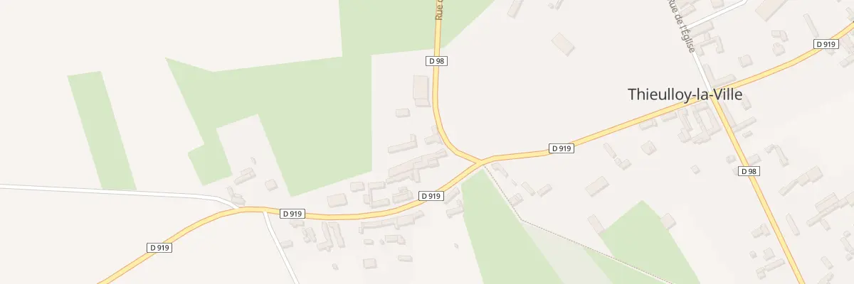 Plan du 1 Rue de Sainte-Segrée à Thieulloy-la-Ville