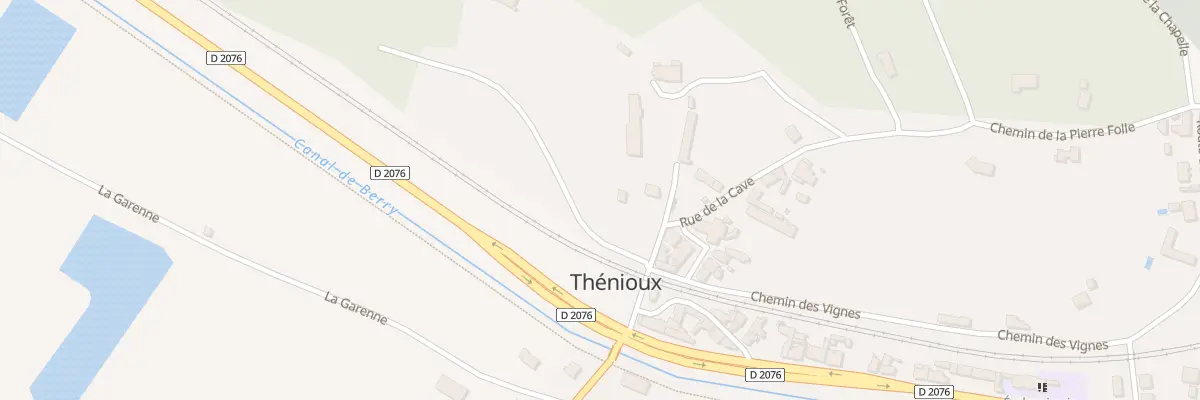 Plan du 2 Rue du Lavoir à Thénioux