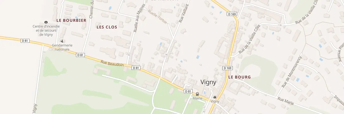 Plan du 6 Rue Vaillant à Vigny
