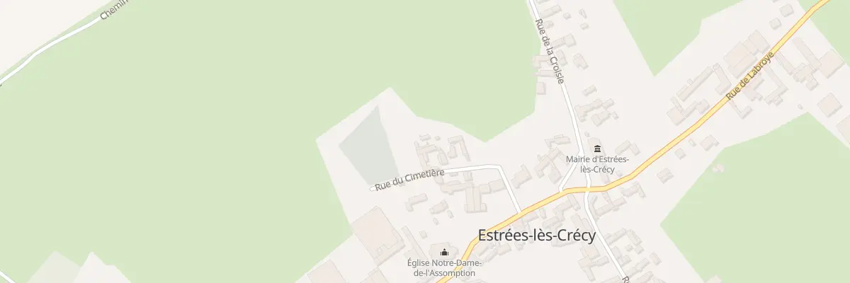 Plan du 8 Rue du Cimetière à Estrées-lès-Crécy