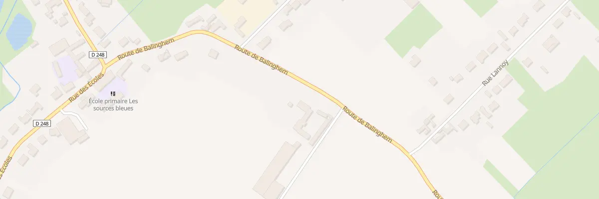 Plan du 314 Rte de Balinghem à Andres
