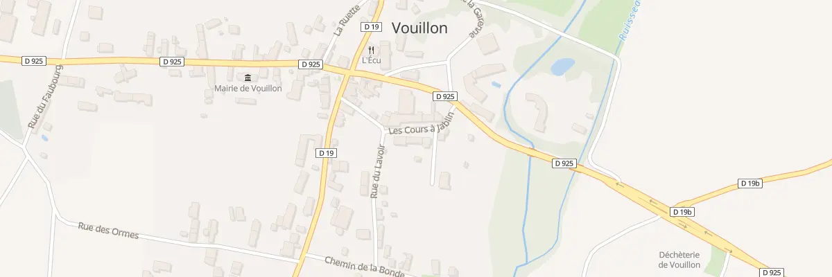 Plan du 4 Rue Les Cours A Jablin à Vouillon