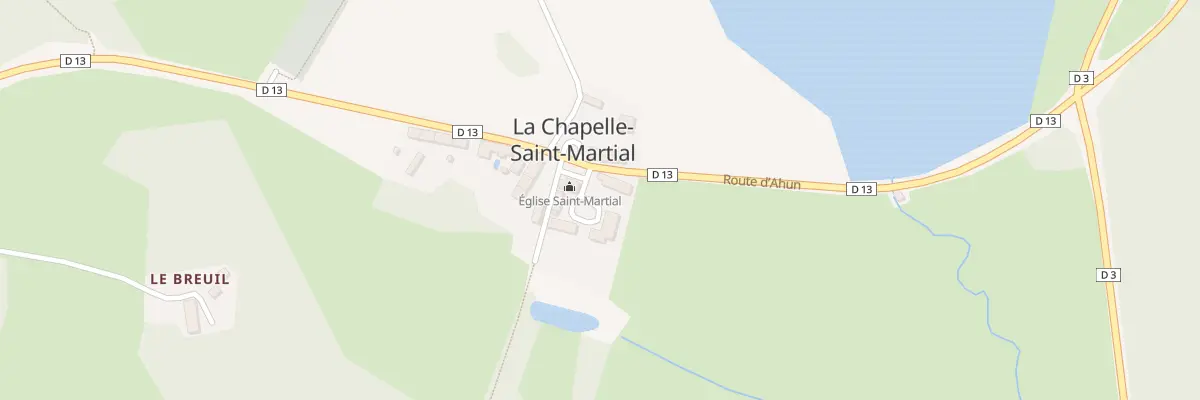 Plan du 5007 Le Bourg à La Chapelle-Saint-Martial