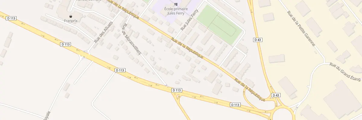 Plan du 13 Rue de la République à Ecquevilly