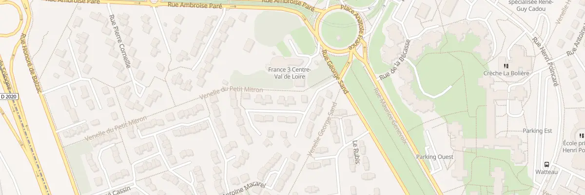Plan du 2 Rue de la Petite Fadette à Orléans