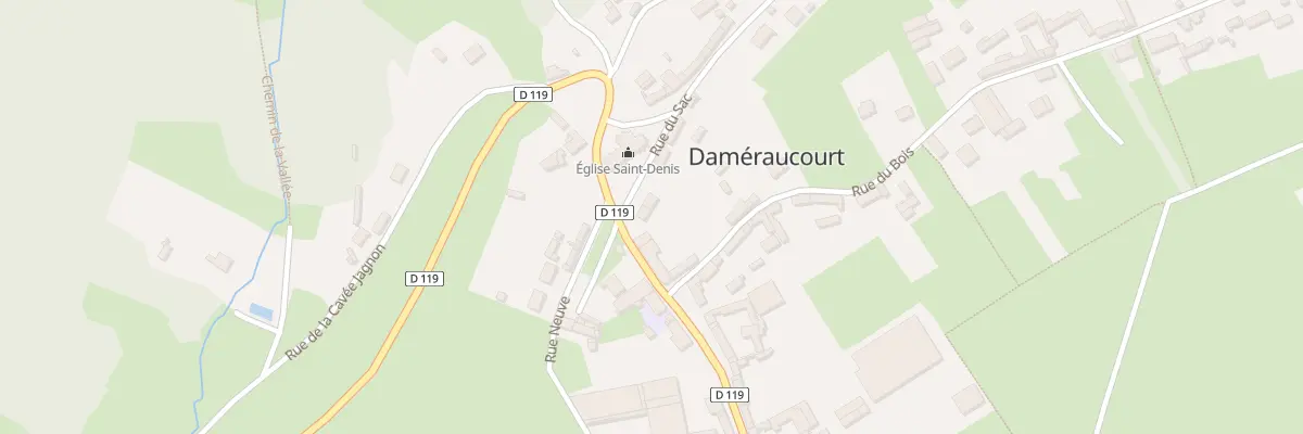 Plan du 2 Rue du Sac à Daméraucourt