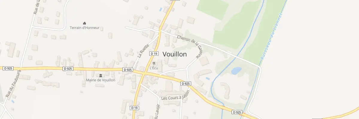 Plan du 1 Pl de l’Eglise à Vouillon