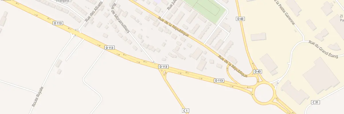 Plan du 9 Rue de la République à Ecquevilly