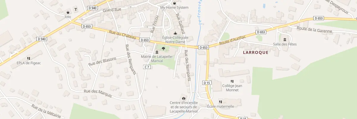Plan du 5253 La Ville à Lacapelle-Marival