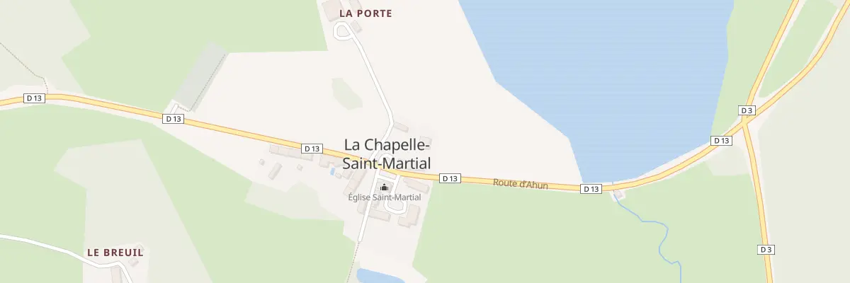 Plan du 5091 Le Bourg à La Chapelle-Saint-Martial