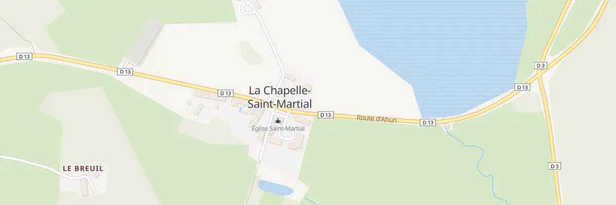 Plan du 5010 Le Bourg à La Chapelle-Saint-Martial