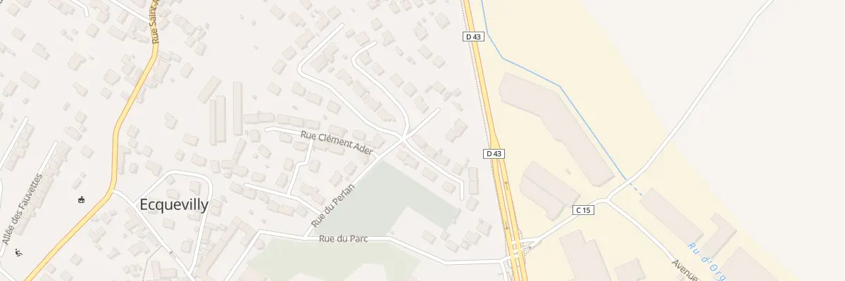 Plan du 1 Rue Jean Mermoz à Ecquevilly
