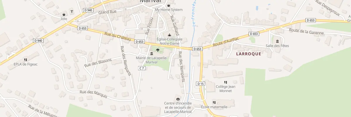 Plan du 44 Pl Géraud 1er de Cardaillac à Lacapelle-Marival