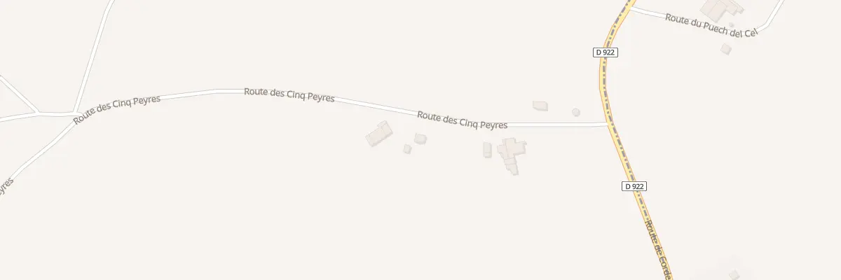 Plan du 3740 Rte de Cinq Peyres à Cahuzac-sur-Vère