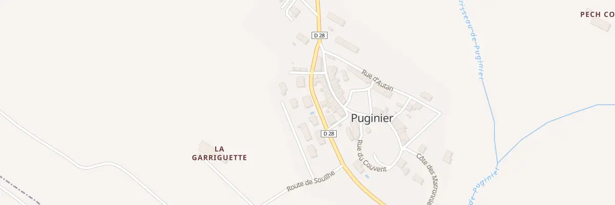 Plan du 5000 La Garriguette à Puginier