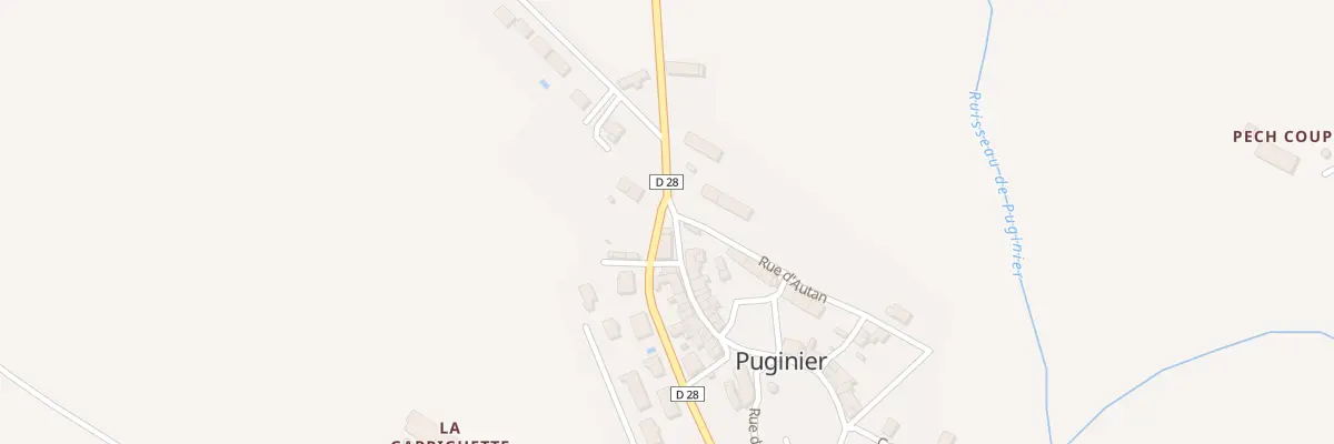 Plan du 174 Rue de la Mairie à Puginier