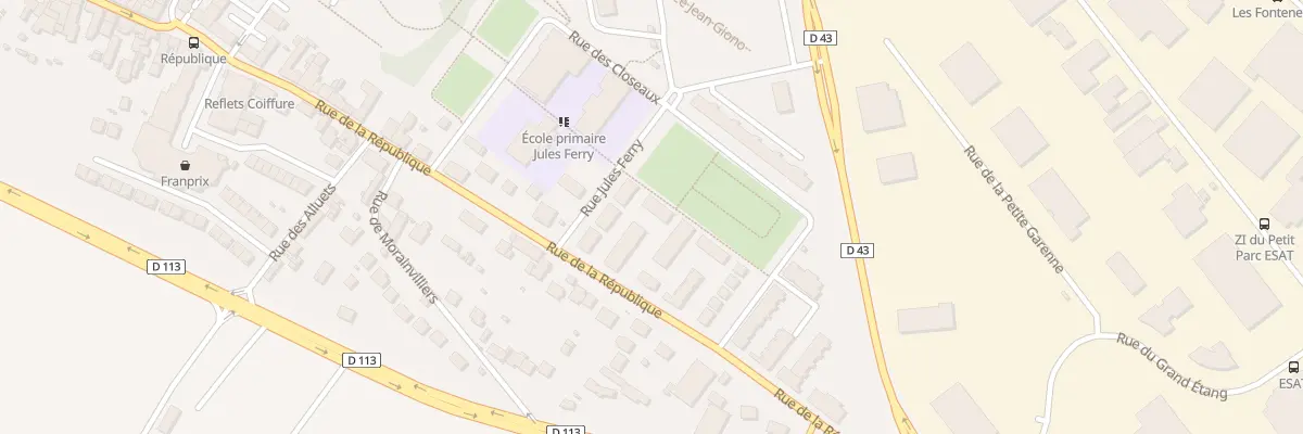 Plan du 6 Rue de la République à Ecquevilly