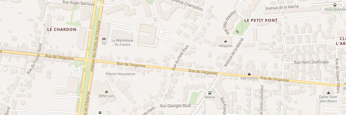Plan du 45 Rue du Petit Pont à Orléans
