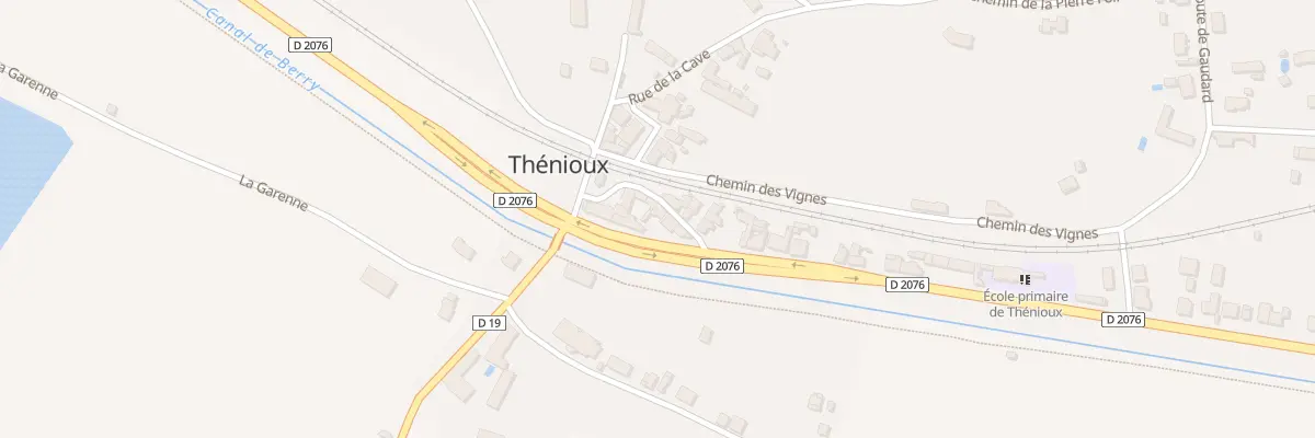 Plan du 25 Rte de Tours à Thénioux