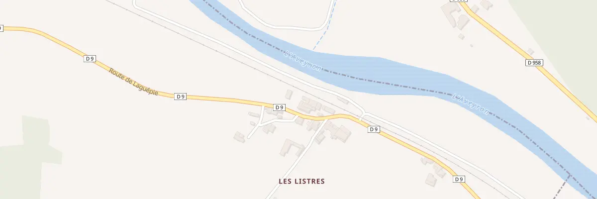 Plan du 1833 Rte de Laguépie au Riols