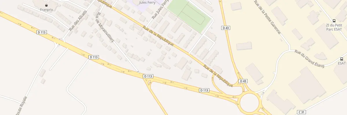 Plan du 7 Rue de la République à Ecquevilly