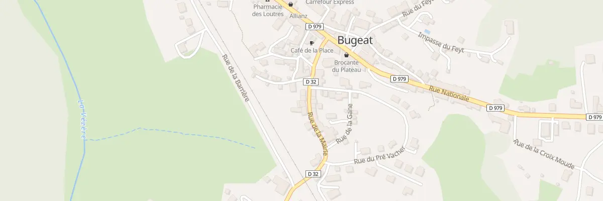 Plan du 8 Rue de la Mairie à Bugeat