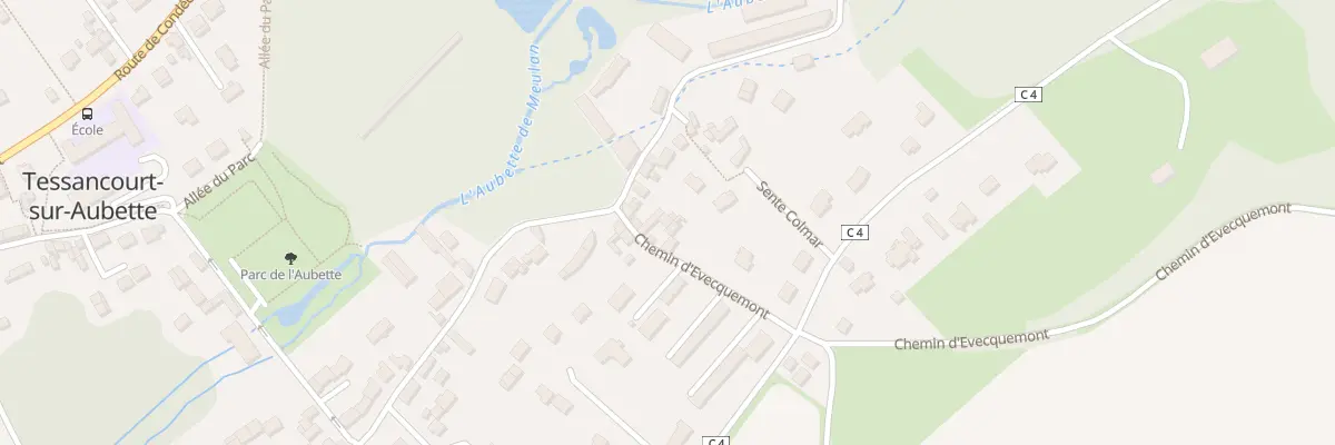 Plan du 1 Che d’Evecquemont à Tessancourt-sur-Aubette