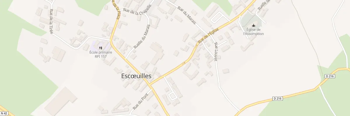 Plan du 5 Rue de l’Eglise à Escœuilles