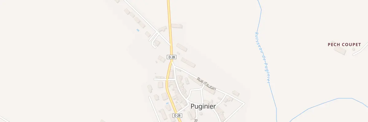 Plan du 1 Rue d’Autan à Puginier