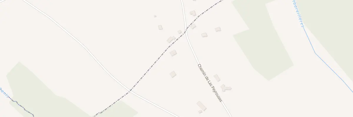 Plan du 153 Che de Las Peyrouses à Técou
