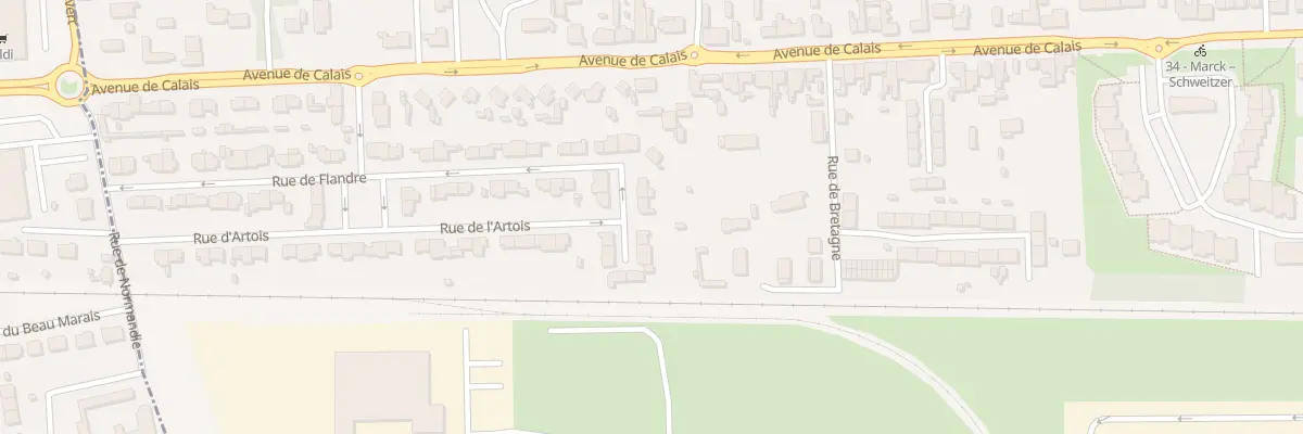 Plan du 25 Rue des Ardennes à Marck