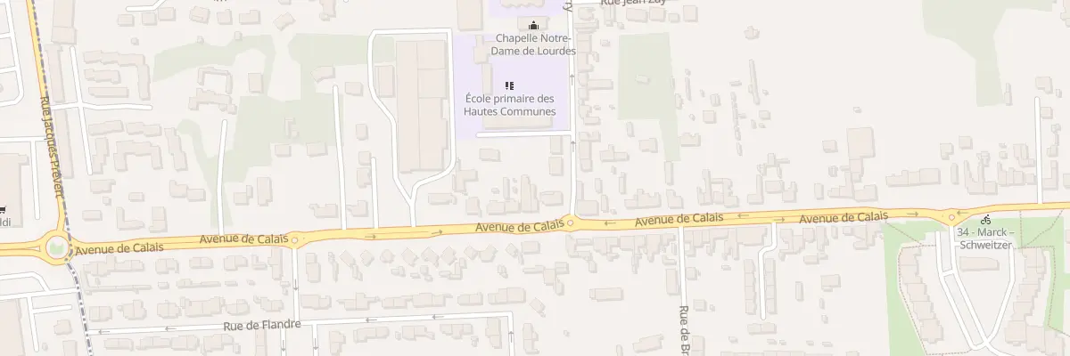 Plan du 1634 Av de Calais à Marck