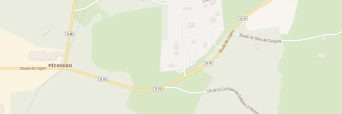 Plan du 5207 Pecheret à Béduer
