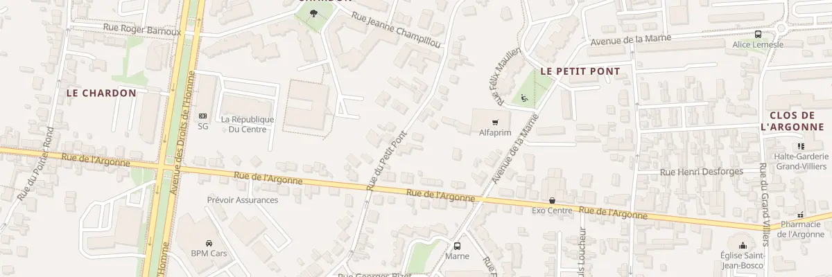 Plan du 42B Rue du Petit Pont à Orléans