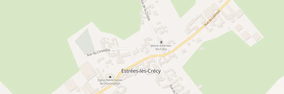 Plan du 12 Pl du Monument aux Morts à Estrées-lès-Crécy