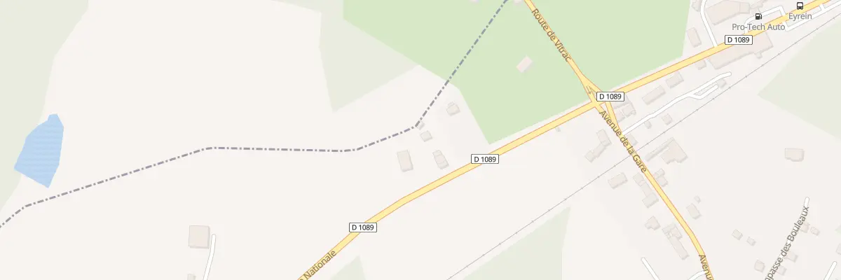 Plan du 3 N Route Nationale à Eyrein