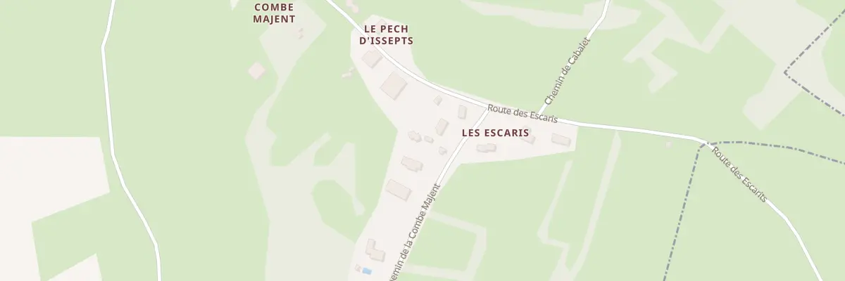 Plan du 5696F Combe Majent à Issepts